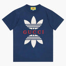 T-shirt di cotone Gucci X Adidas Cotton Cobalt Blue