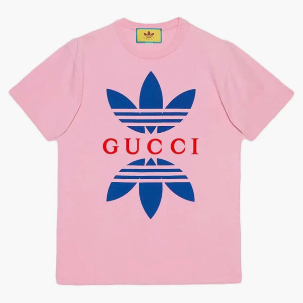 Gucci X Adidas Cotton Jersey T-shirt Light Pink