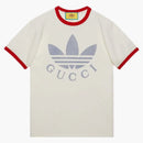 T-shirt Gucci X Adidas Cotton Jersey bianco/rosso