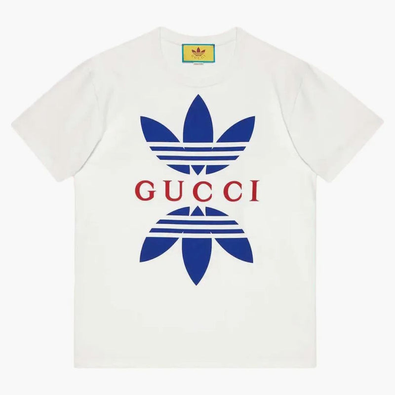 Gucci X Adidas Cotton Jersey T-shirt White