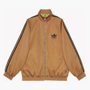 Gucci X Adidas Cotton Jersey Zip Jacket Beige/Black