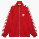Gucci X Adidas Cotton Jersey Zip Jacket Bright Red