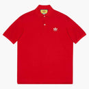 Gucci X Adidas Cotton Piquet Polo Red