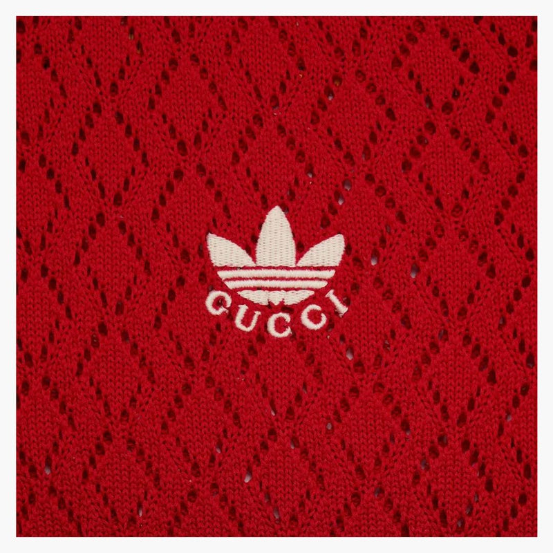 Gucci x Adidas Cotton Polo Red