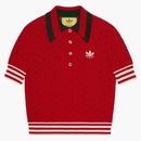 Gucci x adidas algodón polo rojo