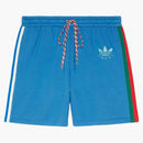 Gucci x adidas bavlněné šortky modré