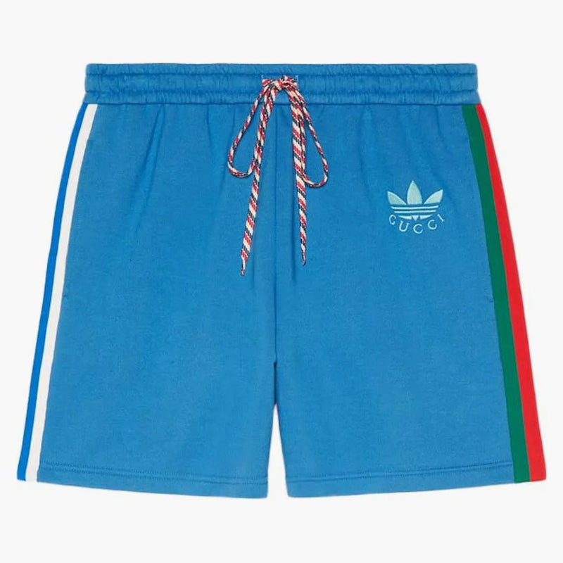 Gucci X Adidas Cotton Shorts Blue