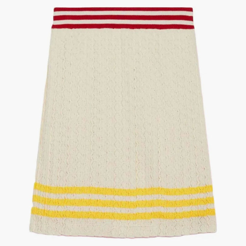 Gucci x adidas bavlněná sukně slonovina