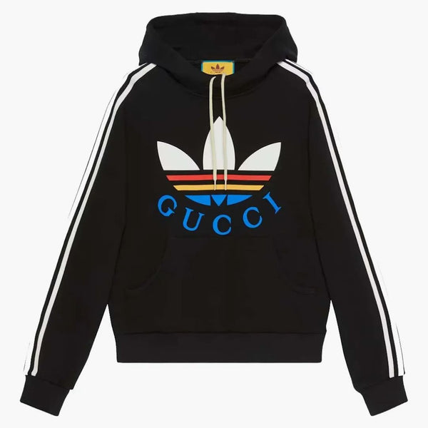 Gucci X Adidas Cotton Sweatshirt Black/multicolor