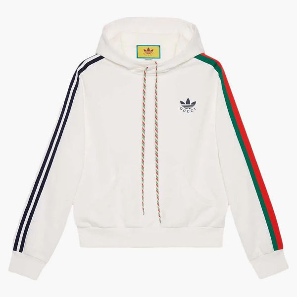 Gucci x adidas bawełniana bluza kości słoniowej