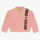 Gucci x adidas cárdigan recortado rosa