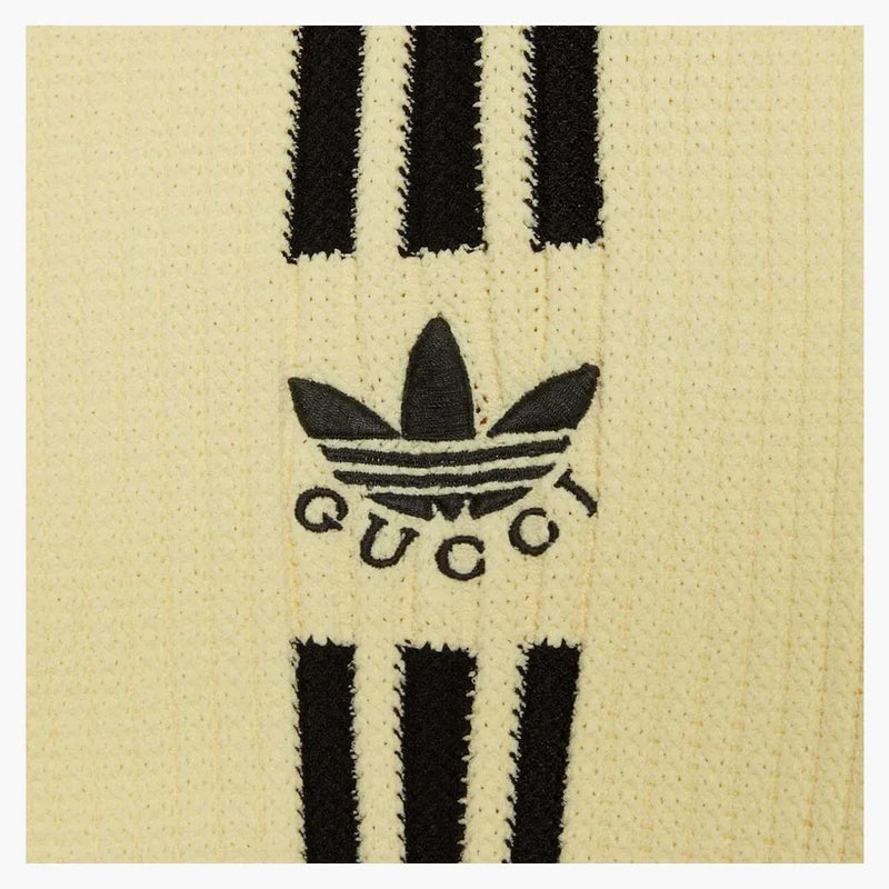 Gucci x adidas beskurna cardigan gul