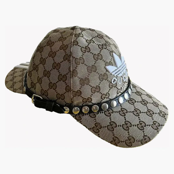 Gucci x adidas dubbelsidig baseball har beige