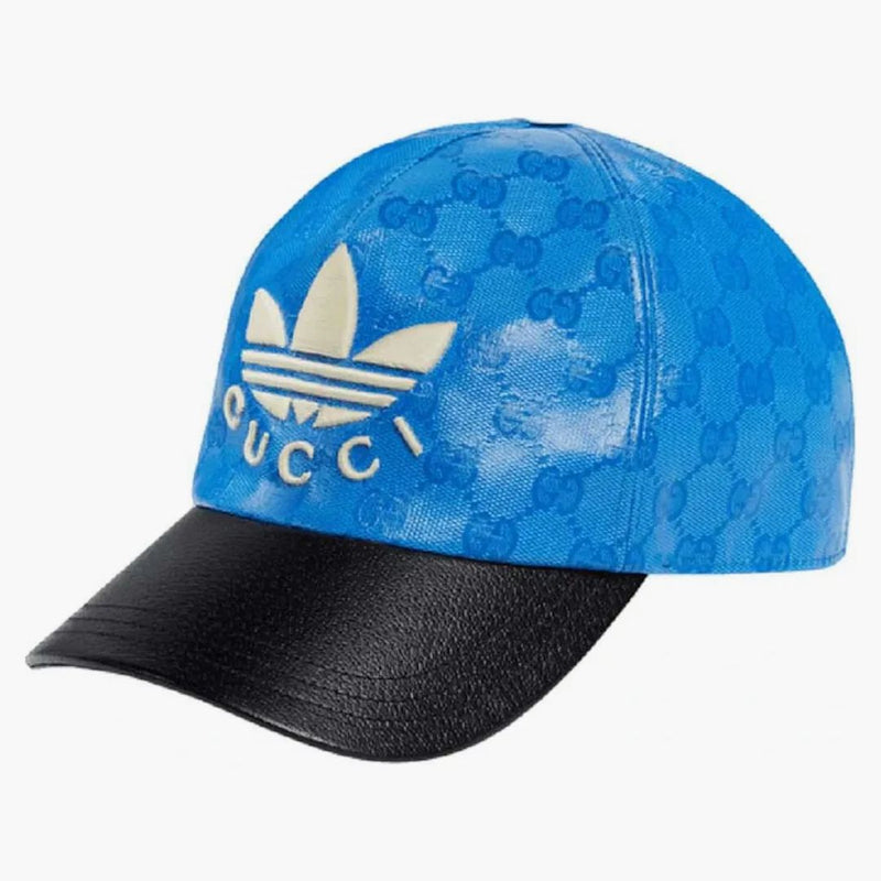 Gucci X adidas GG Allover Logo Cap Blue/Black