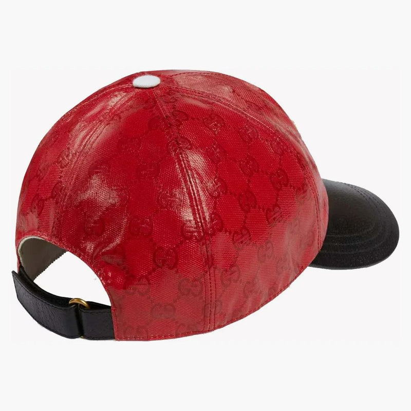 Gucci x adidas gg allover logo cap röd/svart
