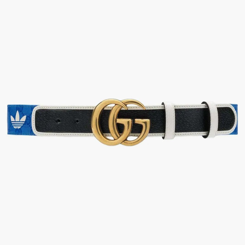 Gucci X Adidas GG Canvas Belt Blue/Black/White