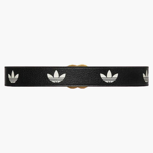 Gucci x adidas GG Cinturón Marmont negro/blanco