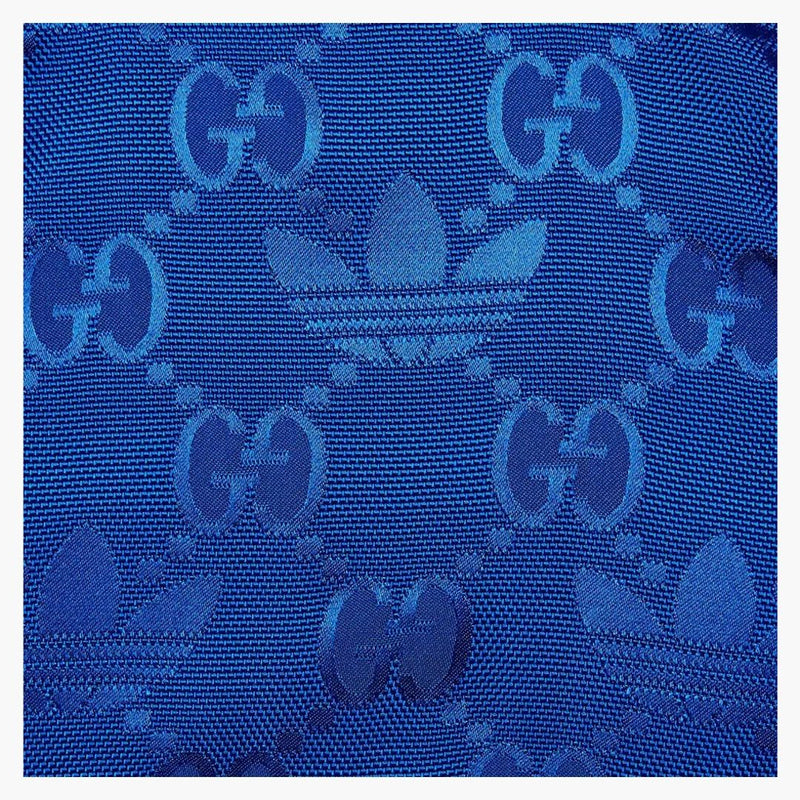 Gucci X Adidas Gg Trefoil Jacquard Jacket Cobalt Blue