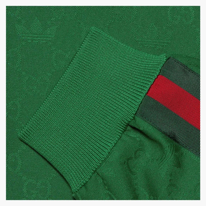 Gucci X Adidas GG Treffoil Jacquard Jacket Green