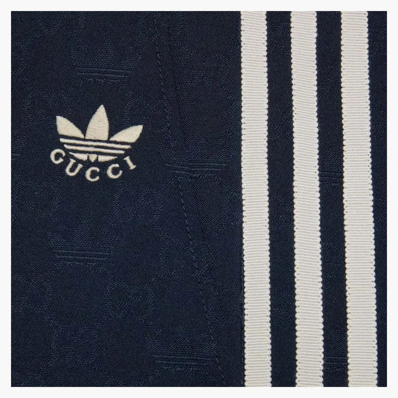 Gucci X Adidas GG Treffoil Jacquard Logo Pant Dark Blue