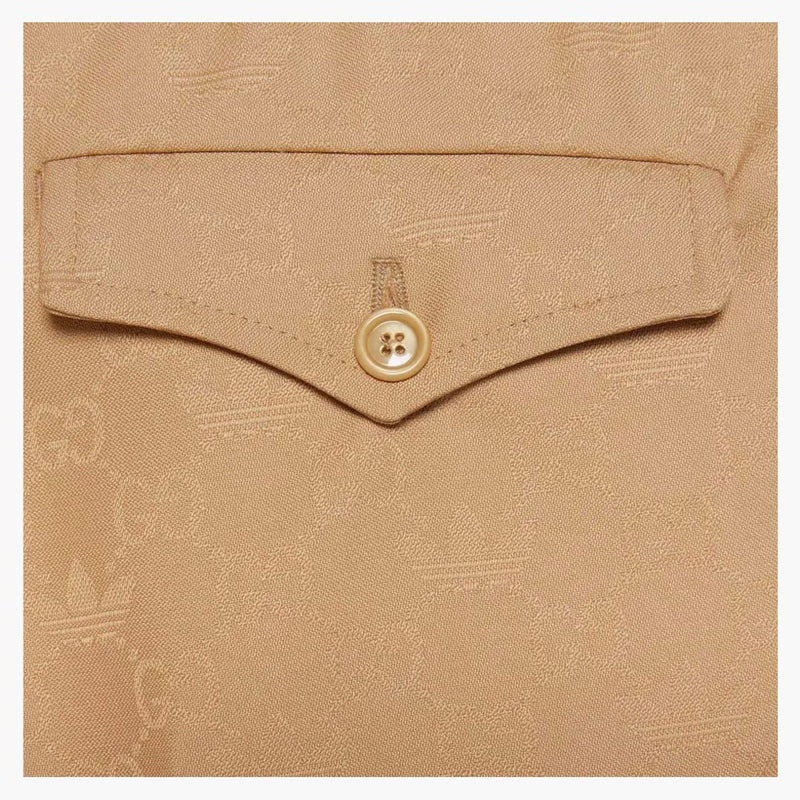 Gucci X Adidas GG Treffoil Jacquard Pant Beige