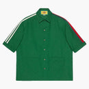 Gucci X Adidas GG Treffoil Jacquard Shirt Green