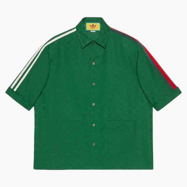 Gg gg gg gg gg gg jacquard camicia verde