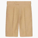 Gucci X Adidas GG Treffoil Jacquard Shorts Beige