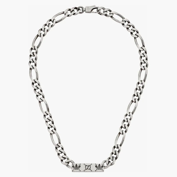 Gucci X Adidas Gourmette Chain Necklace Silver