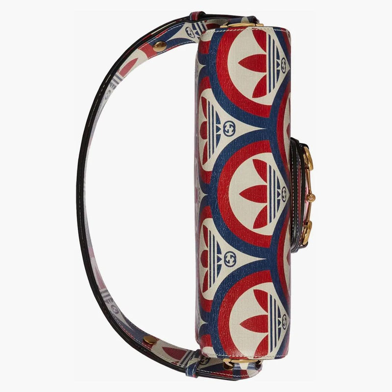 Gucci x Adidas Horsebit 1955 Torba na ramię niebieska/czerwona