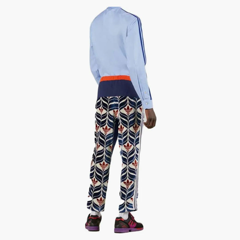 Gucci X Adidas Interlocking G And Trefoil Pant Ivory/blue/red