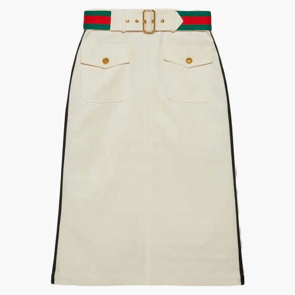 Gucci X Adidas Jacquard Skirt White/beige