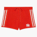 Gucci x adidas pletené šortky červené