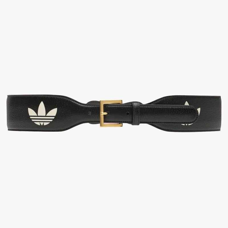 Gucci X Adidas Leather Horsebit Belt Black