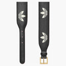Gucci x adidas cuero horsebit cinturón negro