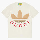 Gucci x adidas logo T-shirt white/beige