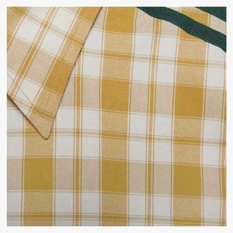 Gucci x adidas dlouhé rukávy Plain Cotton Logo Shirt White/Yellow/Green