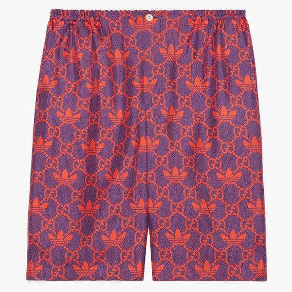 Gucci X Adidas Macro Gg Shorts Purple/red