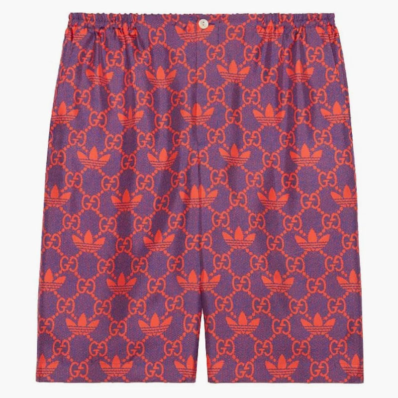 Gucci X Adidas Macro Gg Shorts Purple/red