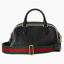 Gucci x adidas mini lona bolsa negra