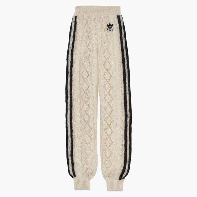 Gucci X Adidas Mohair Knit Jogging Pant Ivory
