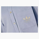 Gucci x Adidas Oxford Cotton Shirt (FW22) Jasnoniebieski