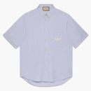 Gucci x Adidas Oxford Cotton Shirt (FW22) Jasnoniebieski