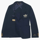 Gucci x adidas polyester formal jacket dark blue