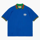 Gucci X Adidas Polyester Polo Shirt Cobalt Blue