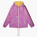 Gucci x adidas reversible jacket yellow/purple