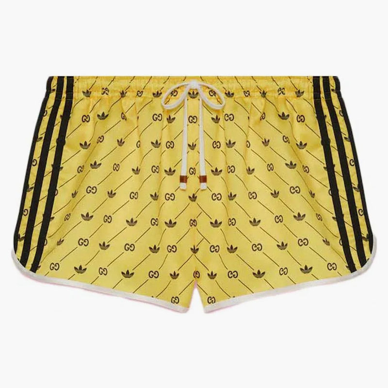Gucci x adidas shorts yellow/black