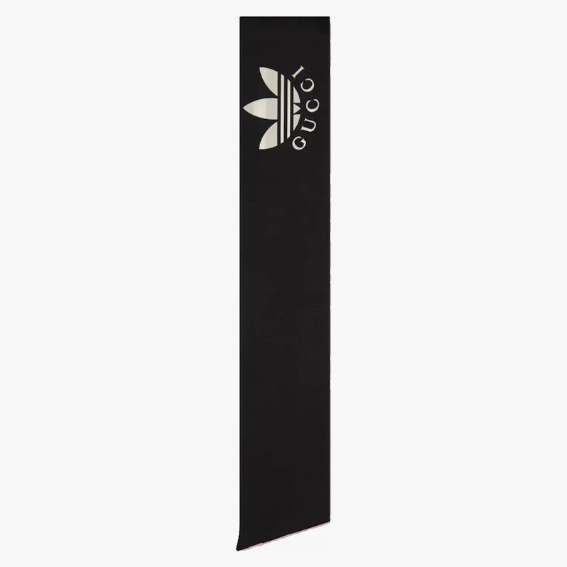 Gucci X Adidas Striped Silk Neck Bow Black/Ivory