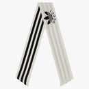 Gucci x adidas Striped Silk Neck Bow Ivory/Black