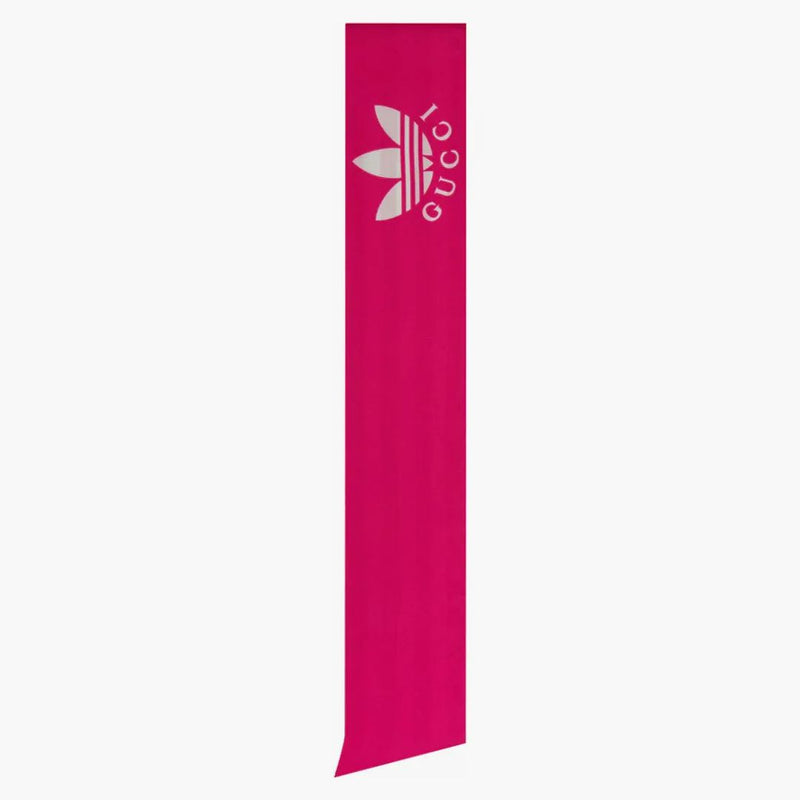 Gucci X Adidas Striped Silk Neck Bow Pink/Ivory